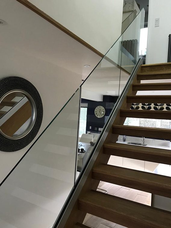 glass stairs, balustrade glass staircase