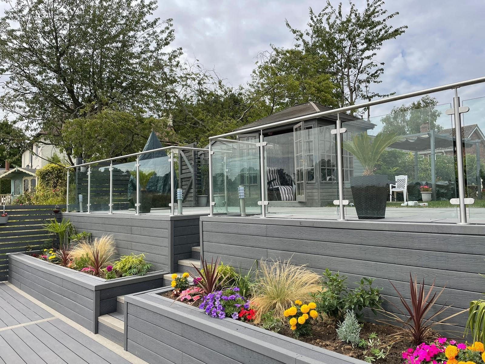 post and rail balcony railings