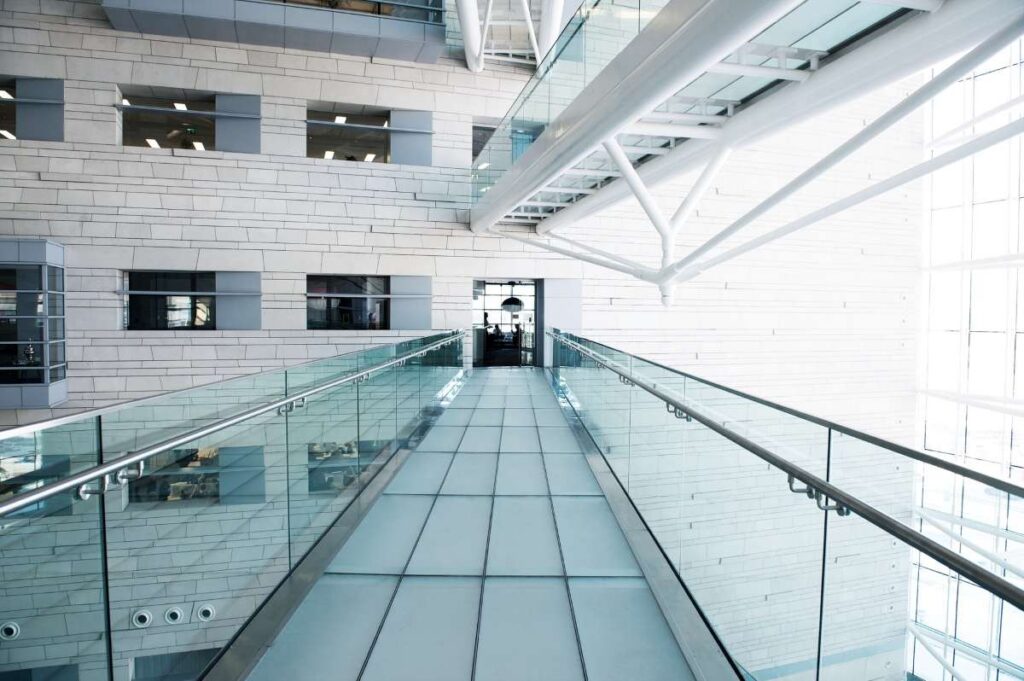 modern hall inside office